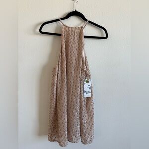 NWT Show Me Your MuMu Tan Mini Dress